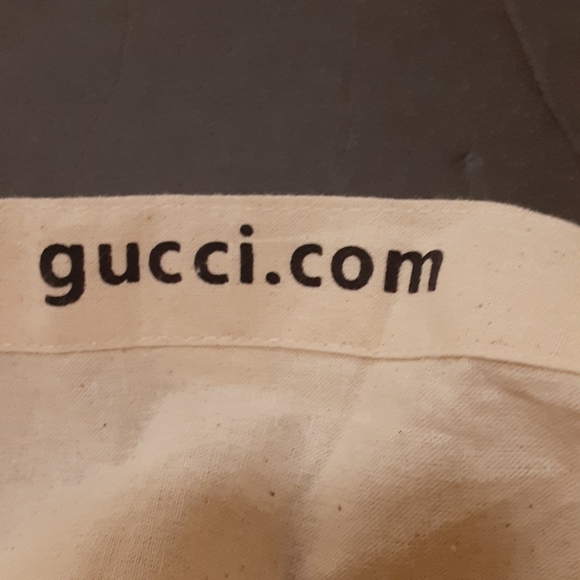 GUCCI Cotton Signature Drawstring Bag Protector - Picture 4 of 11